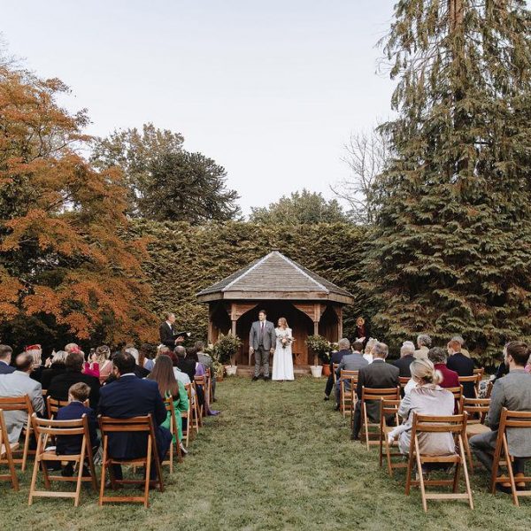 Garden wedding devon