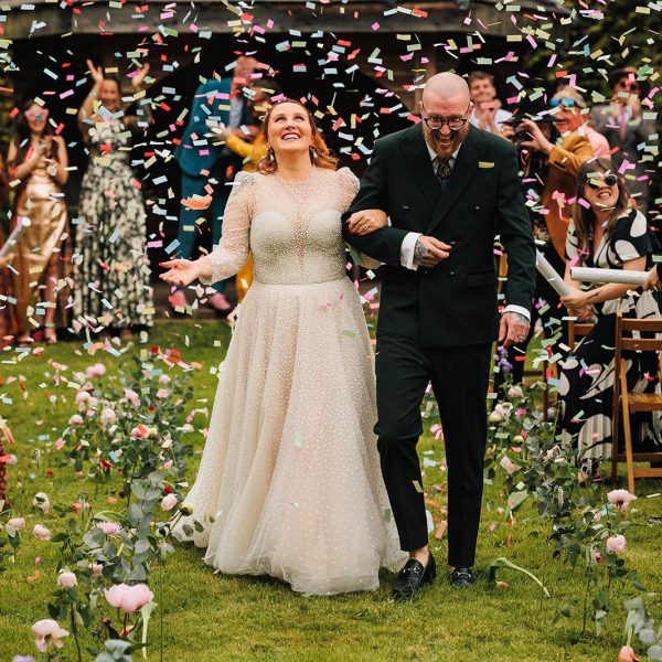 confetti wedding devon