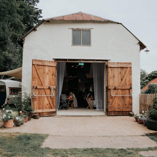 Devon wedding barn exterior