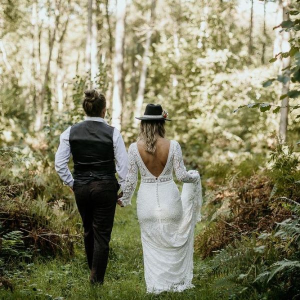 wedding in the woods