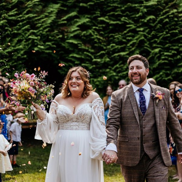 outdoor wedding ceremony, Ashridge Great Barn